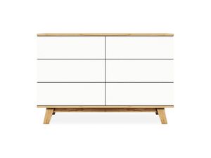 Comoda Nordica Blanca 6 Cajones