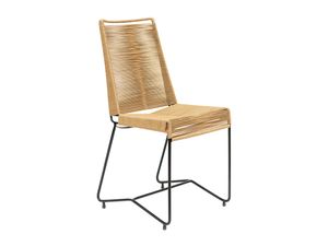 Silla Leblon Estructura Negra Yute