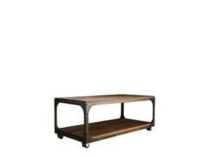 Mesa De Centro Doble 2 Planos con Ruedas