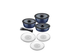 Batería de Cocina Tramontina Multiuso Itria 10 Piezas Azul