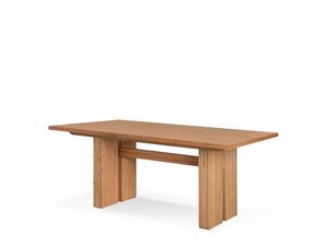 Mesa De Comedor Rectangular Base Central Roble 2.00 mts