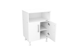 Mueble Porta Microondas 2 Puertas Melamina Express Con Patas