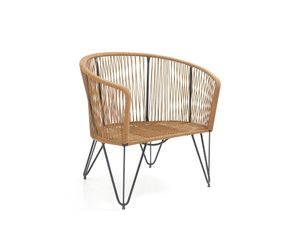 Sillón de Exterior Caño Color Negro