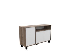 Vajillero Doors 1.30 Mts Nebraska Gris/Blanco