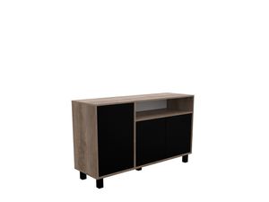 Vajillero Doors 1.70 Mts Nebraska Gris/Negro