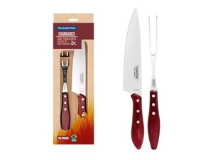 Set Parrillero Tramontina Cuchillo Y Tenedor Trinchante 2 Pz