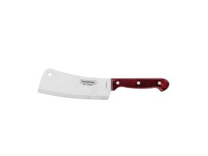 Hachuela de Cocina Tramontina Polywood Hoja Acero Inoxidable Mango Madera Roja 24x6"