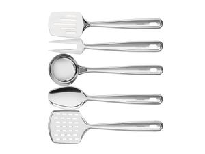 Juego de Utensilios Extrata de Acero Inoxidable 5 Piezas con Barral y Kit de Instalacion