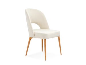 Silla de Comedor Orquídea Madera Maciza Color Roble