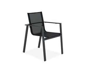 Silla De Exterior Ricci Aluminio Negro