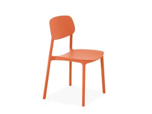 Silla De Comedor Vintage Naranja