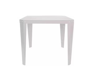Mesa Blanca  Metálica Robusta Runko Tromen 83cm