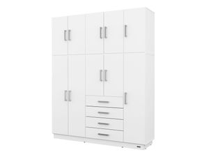 Placard Ropero 10 Puertas 4 Cajones Con Baulera Dakar