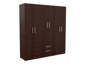 Placard 6 Puertas 2 Cajones Melamina Dakar