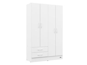 Ropero Placard 4 Puertas Blanco Express 2 Cajones