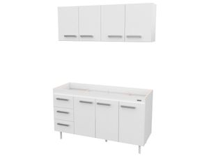 Combo Mueble De Cocina 1,40 Mts. Sin Bacha