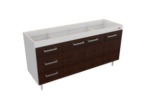 Bajo Mesada Sin Bacha Mueble Cocina Express 1,60 Mts