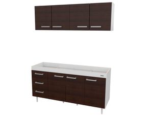 Combo Mueble De Cocina 1,60 Mts. Sin Bacha