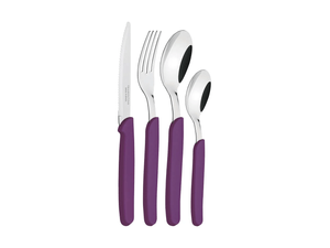 Juego de cubiertos Tramontina Acero inoxidable Carmel 24 Piezas Violeta