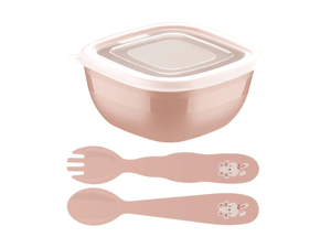 Juego de Cubiertos Infantil Tramontina Le Petit Tramontina con Recipiente 3 Piezas