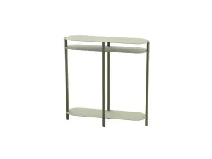 Mueble Recibidor 3 Estantes Color Musgo 99 cm