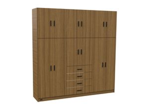 Placard 12 Puertas Dakar Plus Avellana 2.09 x 2.14 mts
