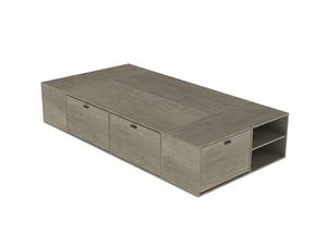 Cama Box Benethon 1 1/2 Plaza 100 x 200 cm Nebraska Gris